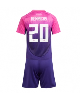 Billige Fotballdrakt Tyskland Benjamin Henrichs #20 Replika Bortedraktsett Barn EM 2024 Kortermet (med bukser)
